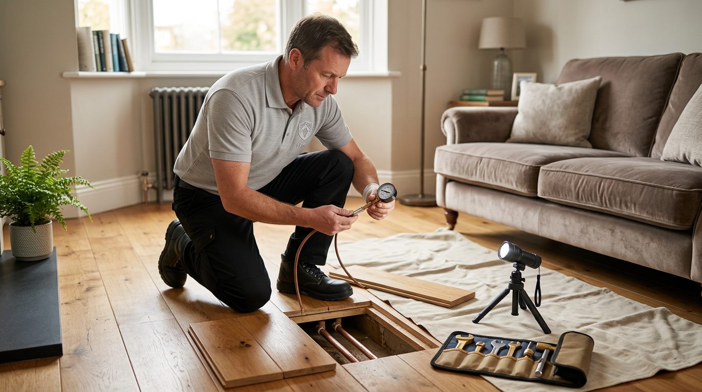 Underfloor Pipe Leak Repair